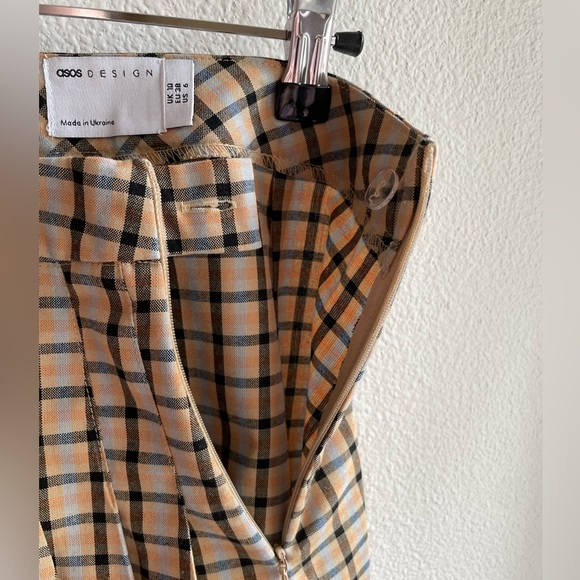 ASOS Pleated Plaid Mini Skirt - Picture 3 of 5